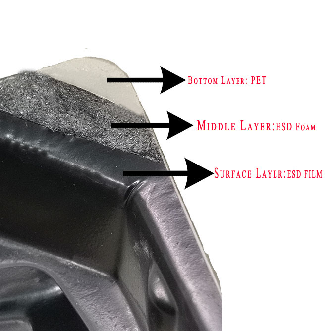 What are scratches on the esd tray 